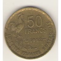 50 франков 1952 г. Без буквы.