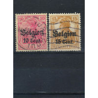 Германия Оккупация Бельгии 1916 Германия в короне Надп Стандарт #14-5