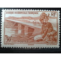 Французская западная Африка 1947 Мост, туземка*