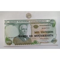 Werty71 Мозамбик 1000 эскудо 1976 на 1000 эскудо 1972 UNC банкнота