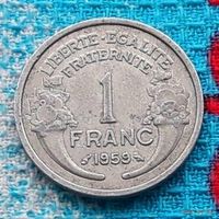 Франция 1 франк 1959 года. Новогодняя ликвидация!