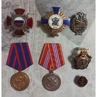 Награды, медали, знаки старшего офицера УИН РФ ( ФСИН РФ)