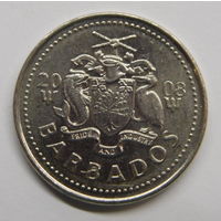 Барбадос 25 центов 2008 г