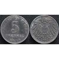 YS: Германия, 5 пфеннигов 1918A, KM# 19 (1)