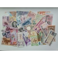 Коллекция банкнот 74 шт. (Без повторов)