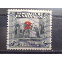 Сальвадор, 1934. Заговор 1811 г., надпечатка