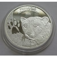 Конго 2020 серебро (1 oz) "Гепард"