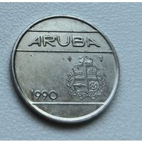 Аруба 25 центов, 1990 4-4-28