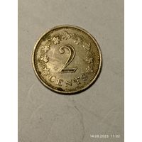 Мальта 2 центов 1972 года .