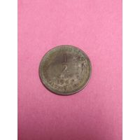 Карибские острова 1/2 цента 1955 Елизавета II редкая