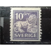 Швеция 1925 Стандарт, лев* 10 оре Михель-9,0 евро