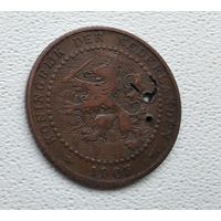 БРАК Нидерланды 1 цент, 1905 1-15-53