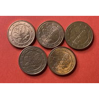 Германия 1 евроцент - 2004 ADFGJ