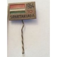 Значок "10 спартакиада 1964".