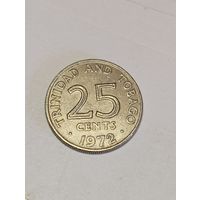 Тринед и Тобаго 25 центов 1972 года .