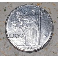 Италия 100 лир, 1991 (4-14-81)