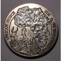 Руанда 2014 50 Франков Антилопы Серебро