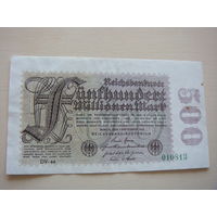 Германия   500 миллионов  марок 1923