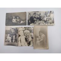 Старинные фотографии детей с игрушками (ранний СССР). Фотокарточка 1909 год