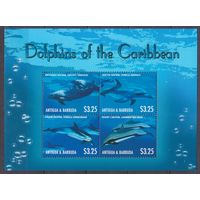 2013 Антигуа и Барбуда 5099-5102KL Морская фауна - Дельфины 10,00 евро