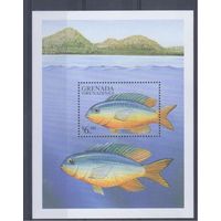 [1261] Гренада Гренадины 1999. Фауна.Рыбы. БЛОК.