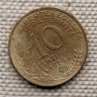 10 сантимов 1979 Франция KM# 929 алюминиевая бронза
