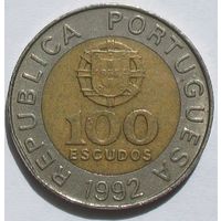 Португалия, 100 эскудо 1992 биметалл