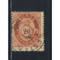 Норвегия 1877 Почтовый рожок Стандарт Эре #27