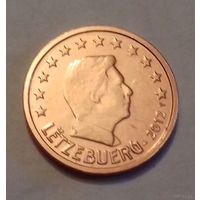 2 евроцента, Люксембург 2012 г., AU