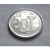 20 центов, Сингапур 2015 г., AU