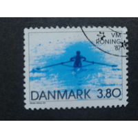 Дания 1987 гребля, скиф