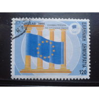 Греция 1994 Президентство Греции в Евросоюзе, флаг Евросоюза