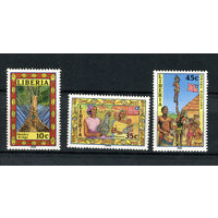 Либерия - 1988 - Культура - [Mi. 1430-1432] - полная серия - 3 марки. MNH.