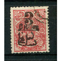 Персия (Иран) - 1904 - Герб 5CH с надпечаткой 3CH - [Mi.215] - 1 марка. Гашеная.  (Лот 83W)