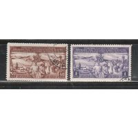 СССР-1949, (Заг.1362(2)-1363(2)) растр ВР,    гаш., Животноводство