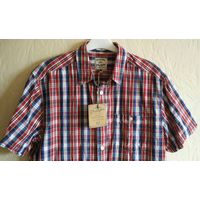 Рубашка мужская фирмы WRANGLER. Короткий рукав. Размер L (182-100-85). 100% cotton.