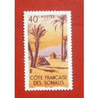 Сомали. Фр. колония. Пустыня. ( 1 марка ) 1947 года. 3-20.