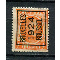 Бельгия - 1922/1925 - Король Альберт I 1С с предварительным гашением (b 1)  BRUXELLES 1924 BRUSSEL - [Mi.170V I] - 1 марка. Чистая без клея.  (Лот 17BB)
