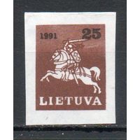 Стандартный выпуск Литва 1991 год 1 марка