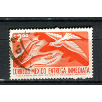 Мексика - 1975 - Голубь и руки 2Р. Экспресс-почта - [Mi.1454Z] - 1 марка. Гашеная.  (Лот 61CL)
