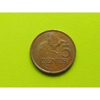 Тринидад и Тобаго. 5 центов 2001.