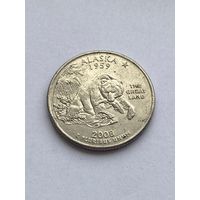 25 центов 2008 г. Аляска, США