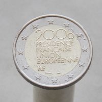 Франция 2 евро 2008 Председательство Франции в Совете Европейского союза