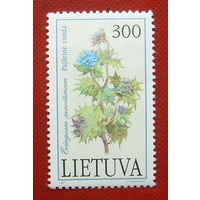 Литва. Цветы. ( 1 марка ) 1992 года. 5-3.