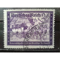 Германия Рейх 1941 Почтовый дилижанс, концевая Михель-15,0 евро гаш