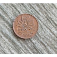 Werty71 Канада 1 цент 1947 Георг 6