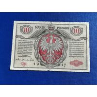 Польша 10 марок 1916