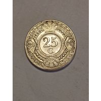 Антилы 25 центов 2009 года