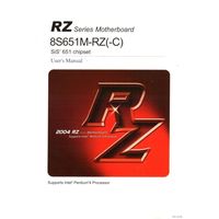 RZ Series Motherboard  8S651M-RZ(-C) Sis 651 chipset. Users Manual.