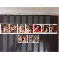 Парагвай 1978 Живопись. Якоб Йорданс. Полная серия 9 марок